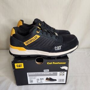 Caterpillar Womens Composite Toe Non Metallic Black and Yellow Sneakers New